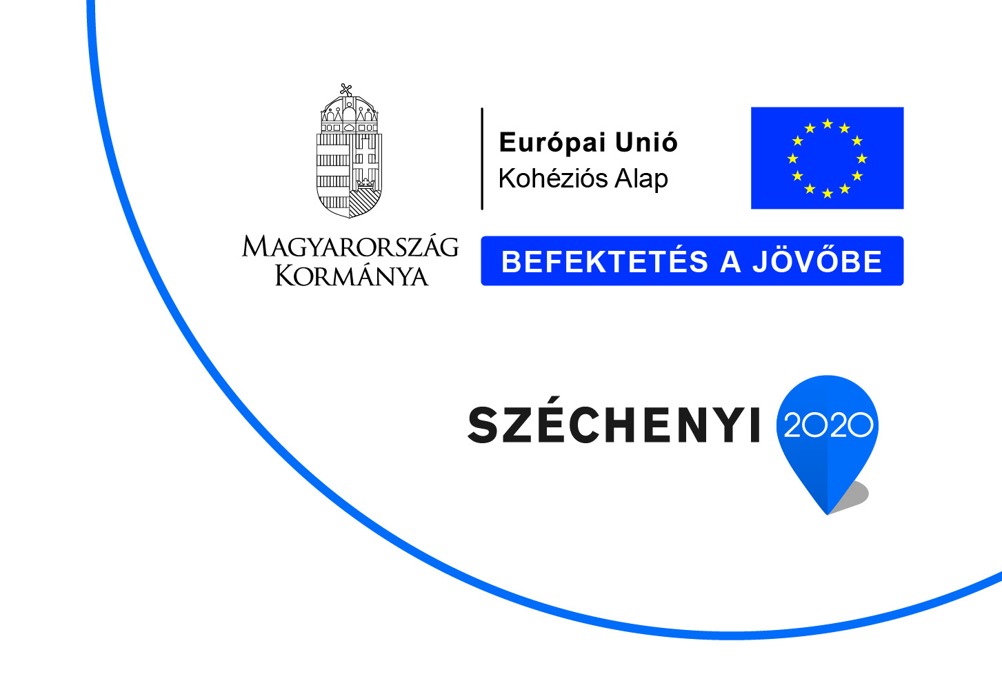 Széchenyi 2020 fekvő logó Magyar Kormány logó Európai Kohéziós Alap